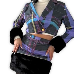 Blazer Crop Piel Hot Remedy