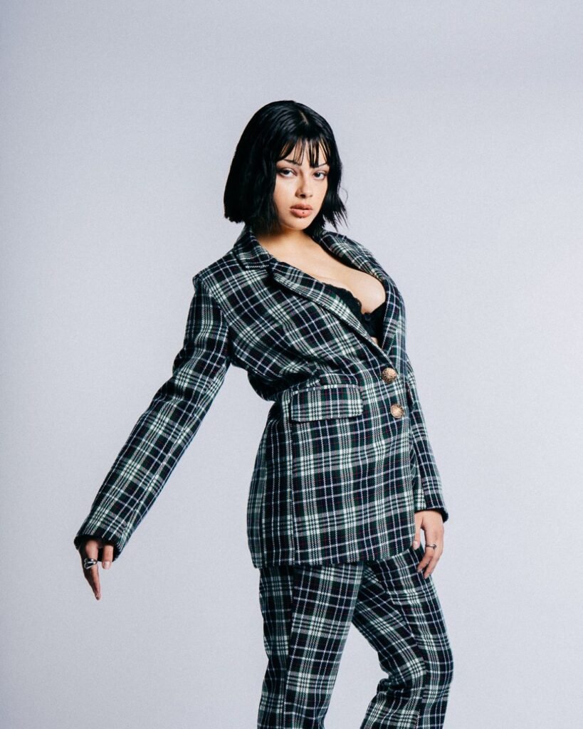 Blazer Largo Escocés Verde